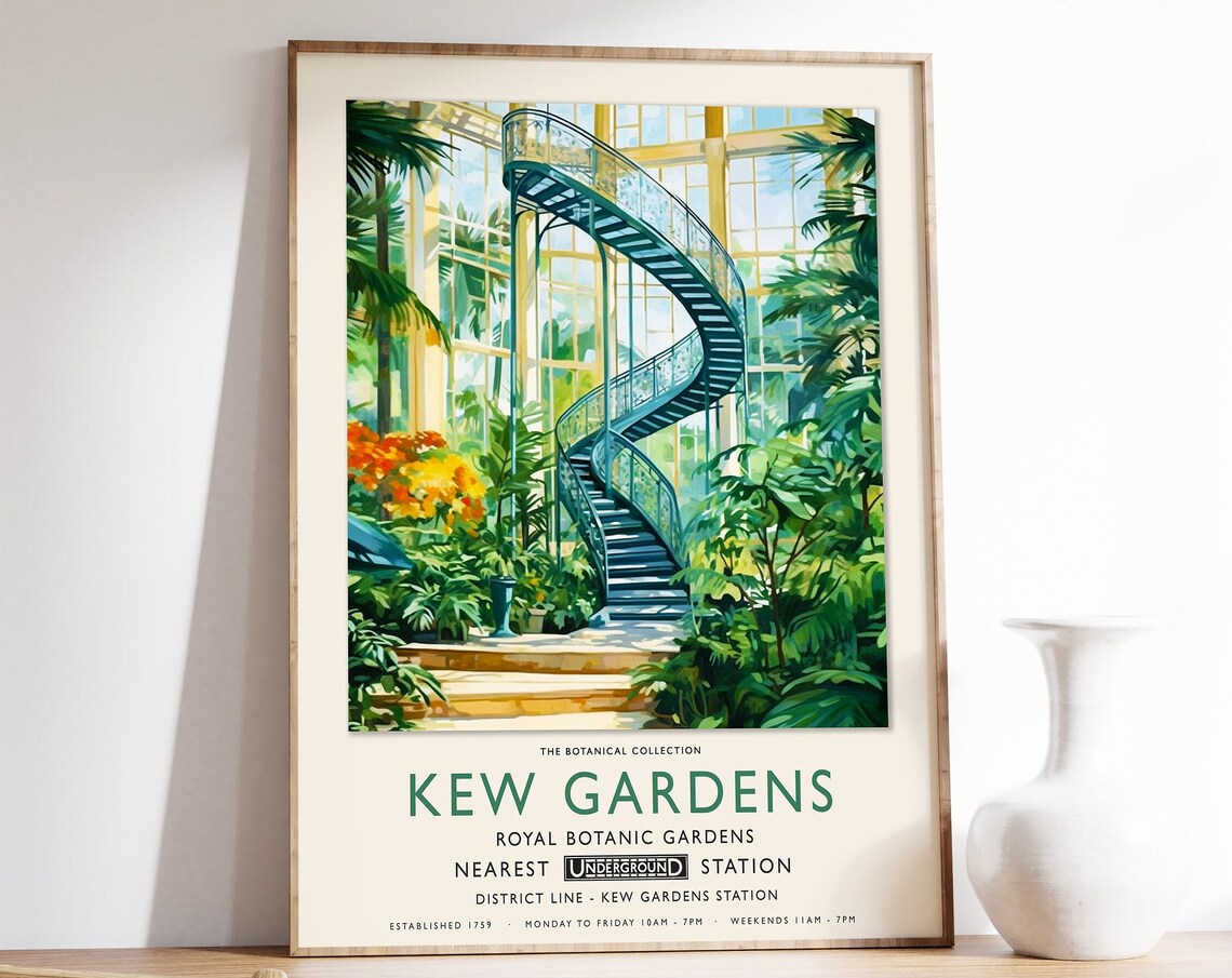 Kew Gardens London Print, Henri Rousseau-Inspired