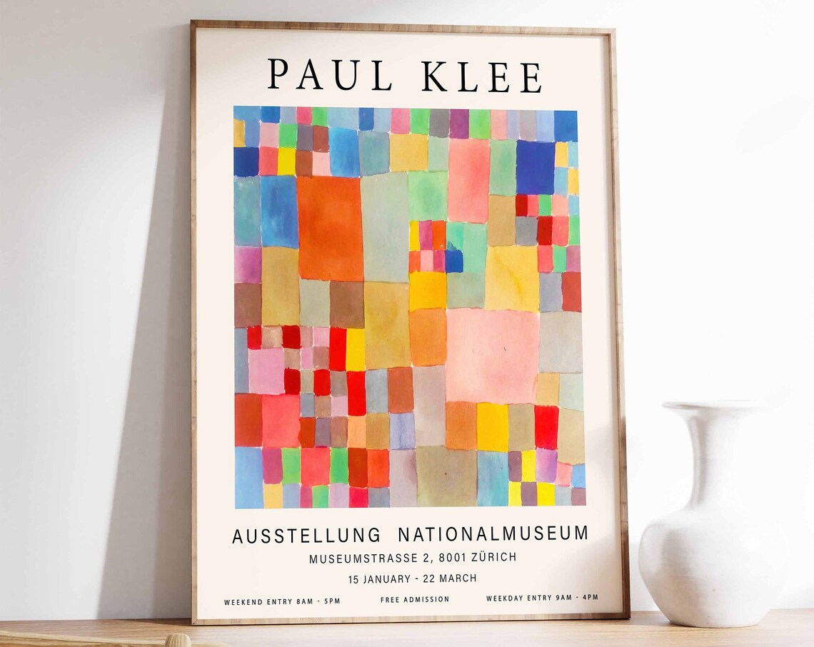 Paul Klee Flora On Sand Exhibition Poster