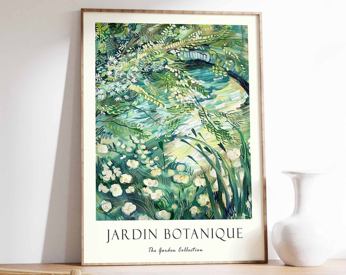 Jardin Botanique Garden Collection Floral Poster French Style Art