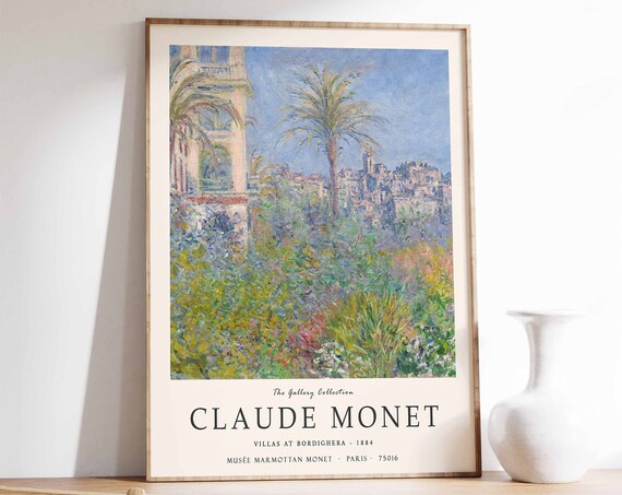 Claude Monet Villas At Bordighera 1884 Classic Gallery Art Poster