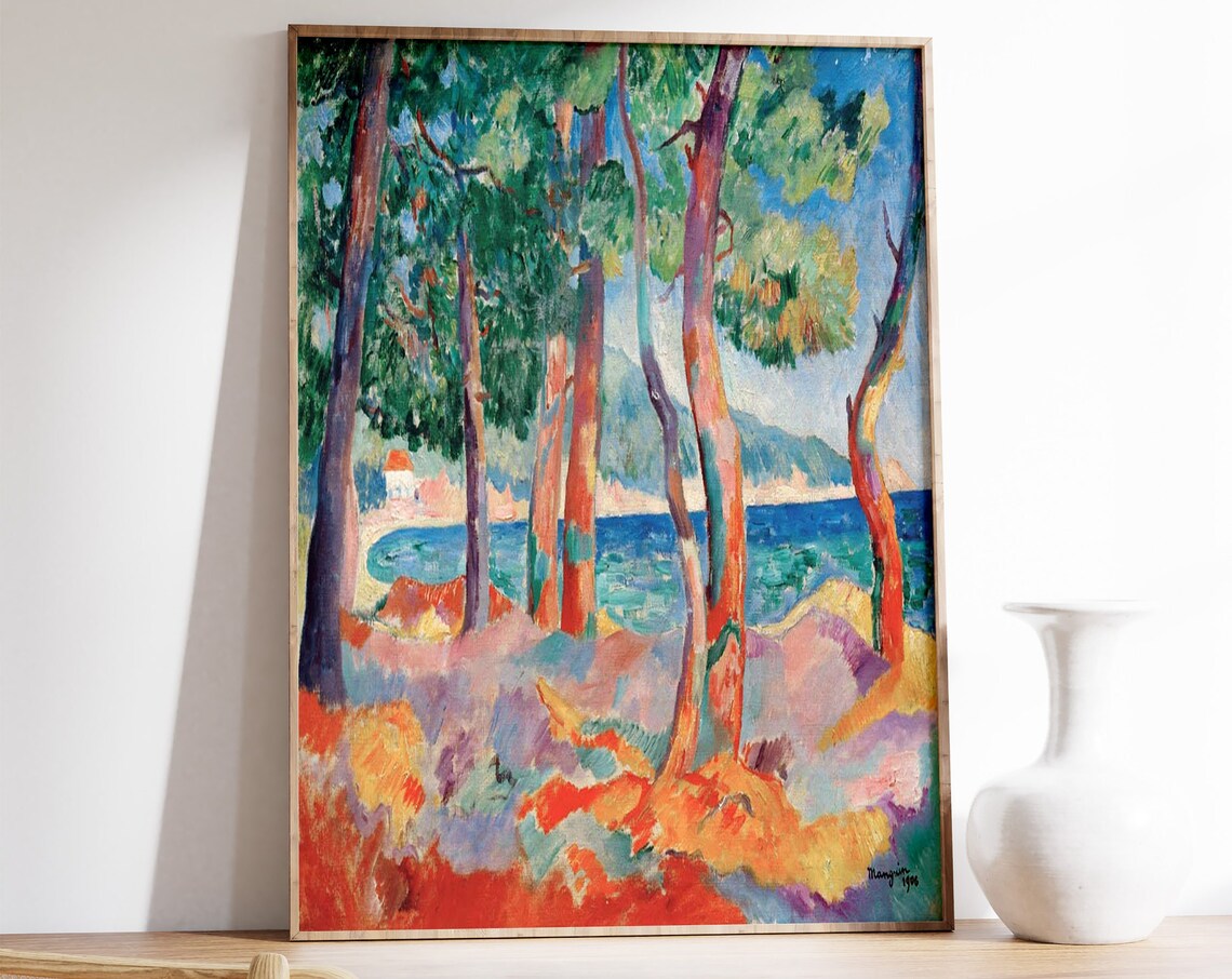 Henri Manguin Pine Forest in Cavaliere, Fauvist Art Print