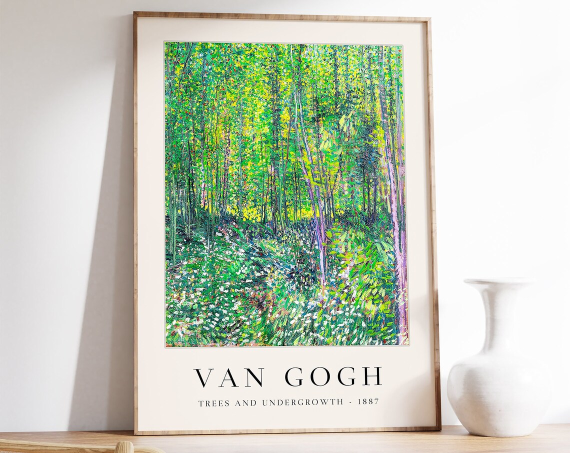Van Gogh Trees And Undergrowth Art Print