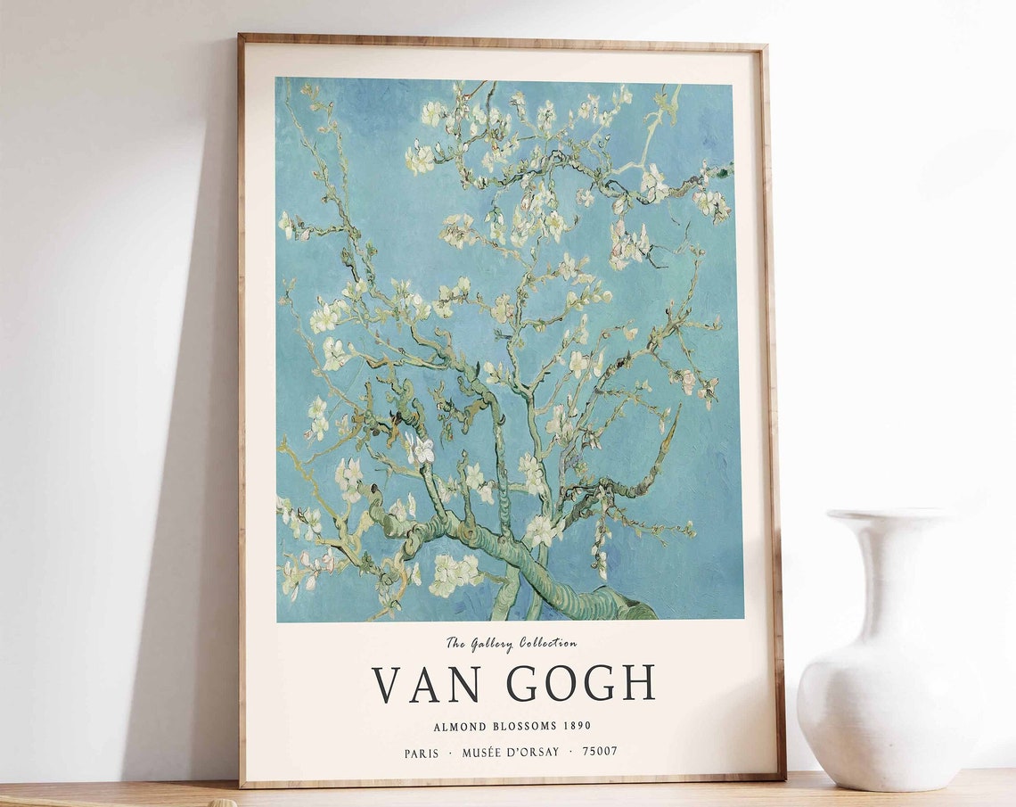 Van Gogh Almond Blossoms 1890 Museum Exhibition Gallery Poster