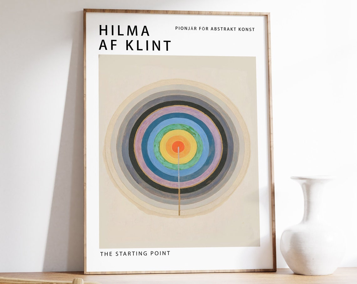 Hilma af Klint The Starting Point Abstract Art Exhibition Poster