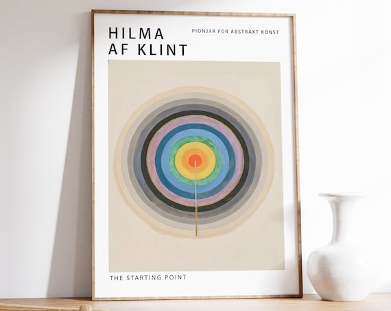 Hilma af Klint The Starting Point Abstract Art Exhibition Poster
