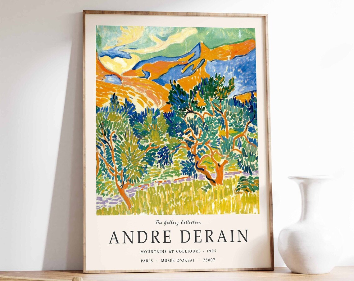 Andre Derain Mountains At Collioure Art Print