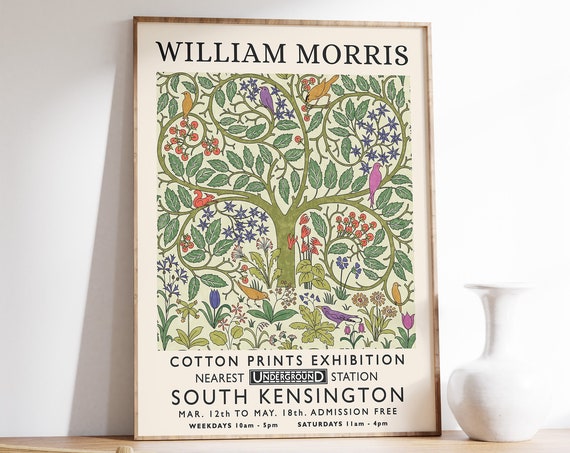 William Morris Floral Pattern, Vintage Art Print
