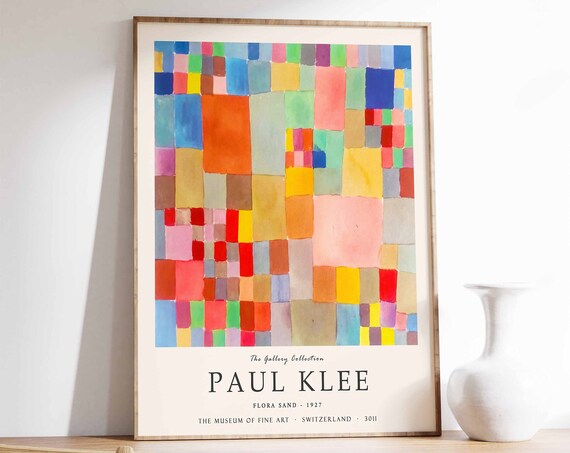 Paul Klee Flora Sand Abstract Exhibition Poster