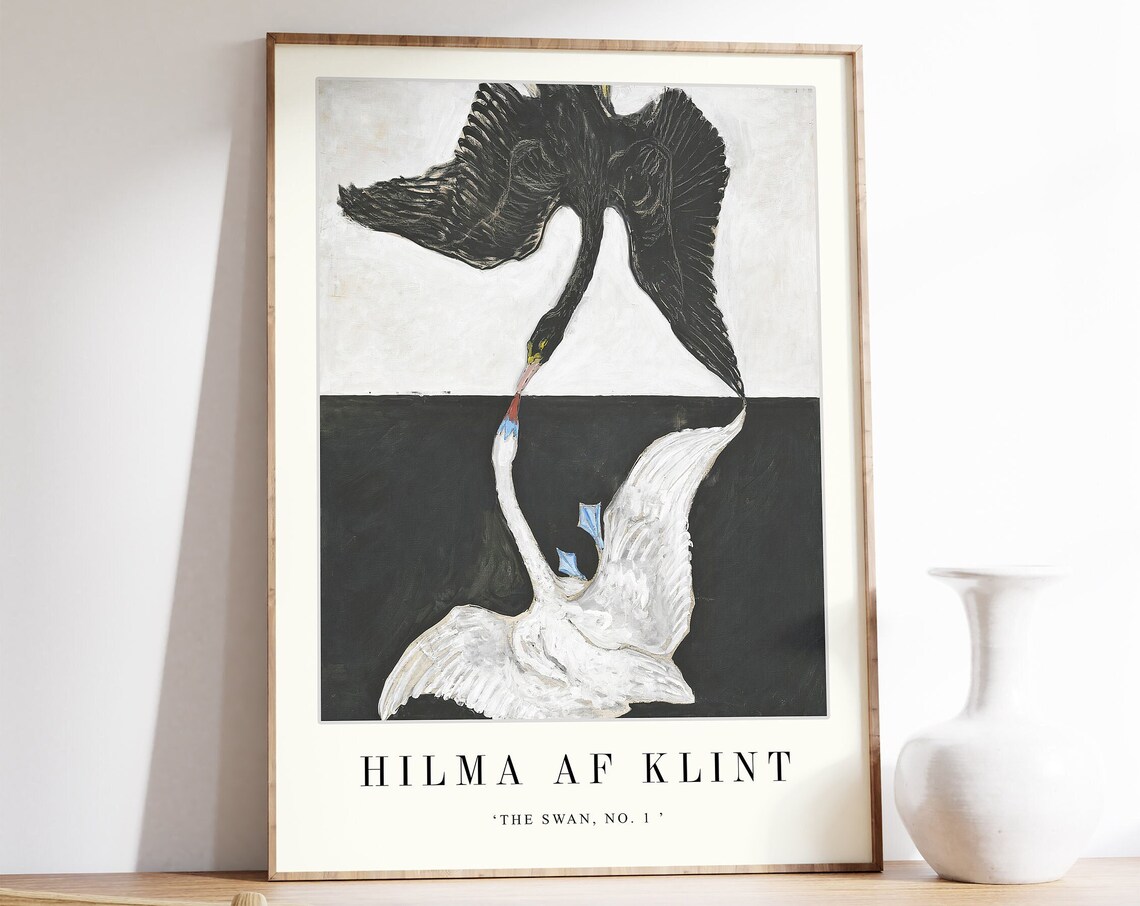 Hilma Af Klint The Swan Exhibition Art Print