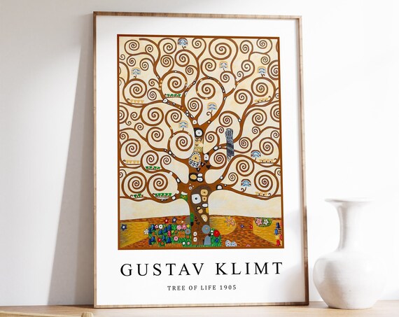 Gustav Klimt Tree of Life Art Nouveau Poster