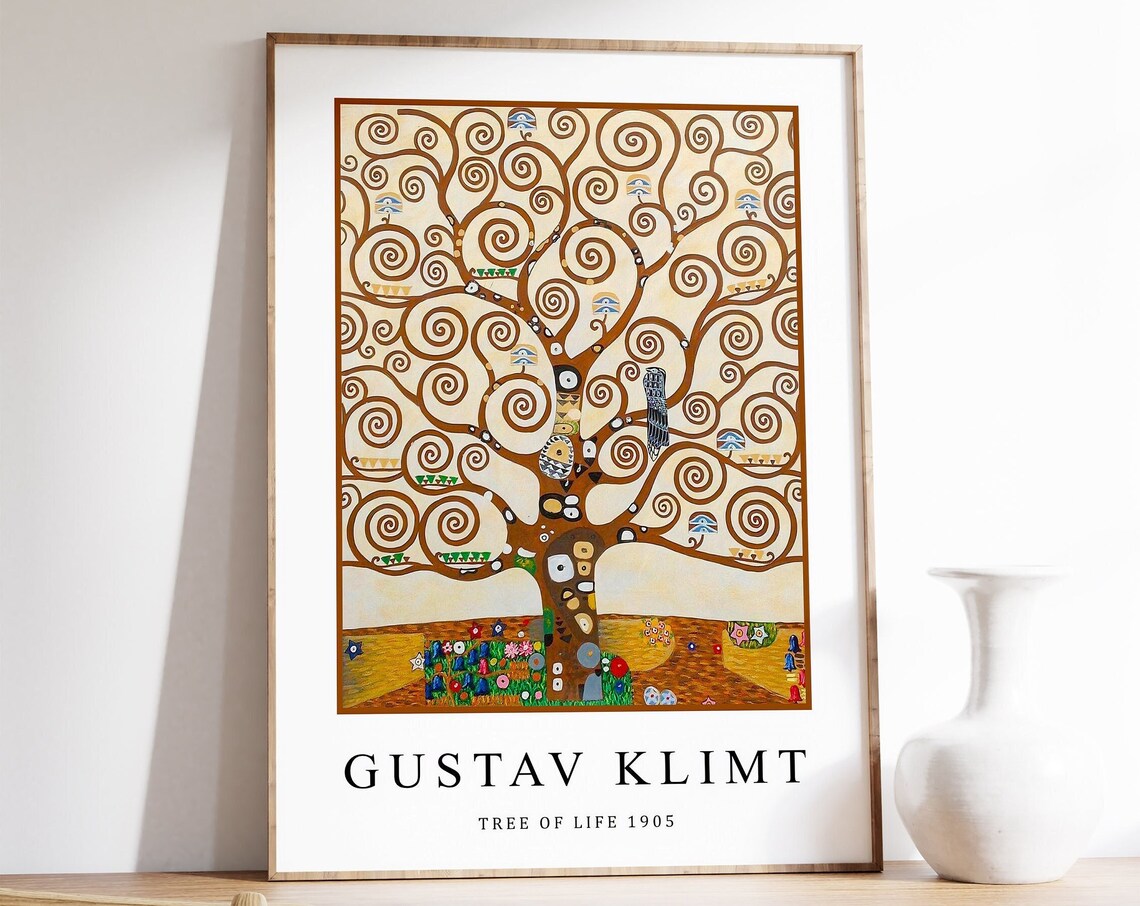Gustav Klimt Tree of Life Art Nouveau Poster