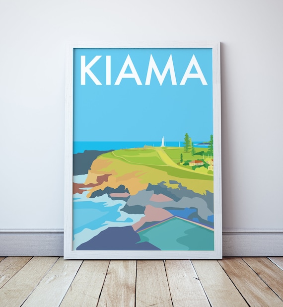 Kiama Beach Travel Poster, Australia