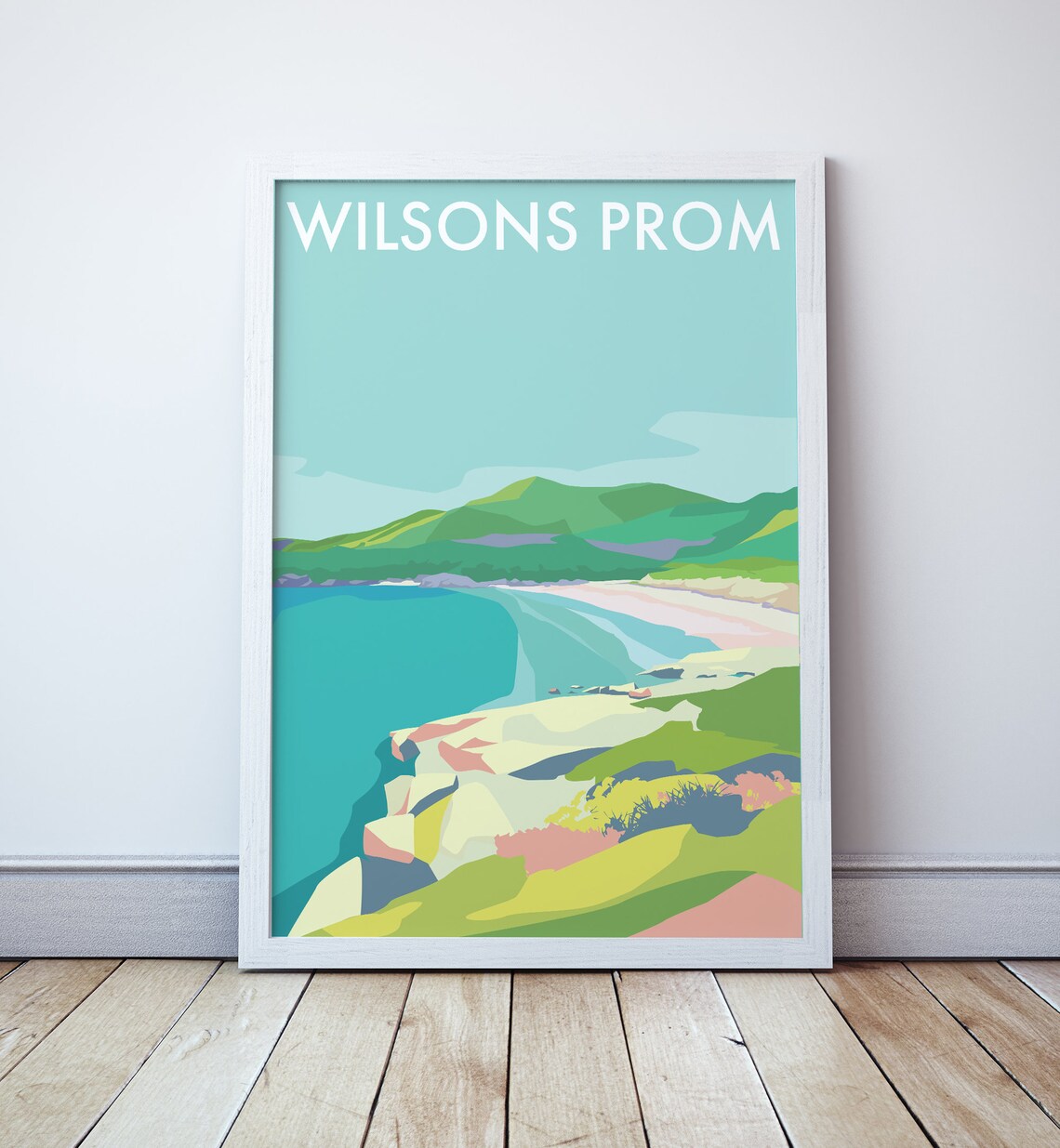 Wilsons Prom Travel Poster, Australia Landscape