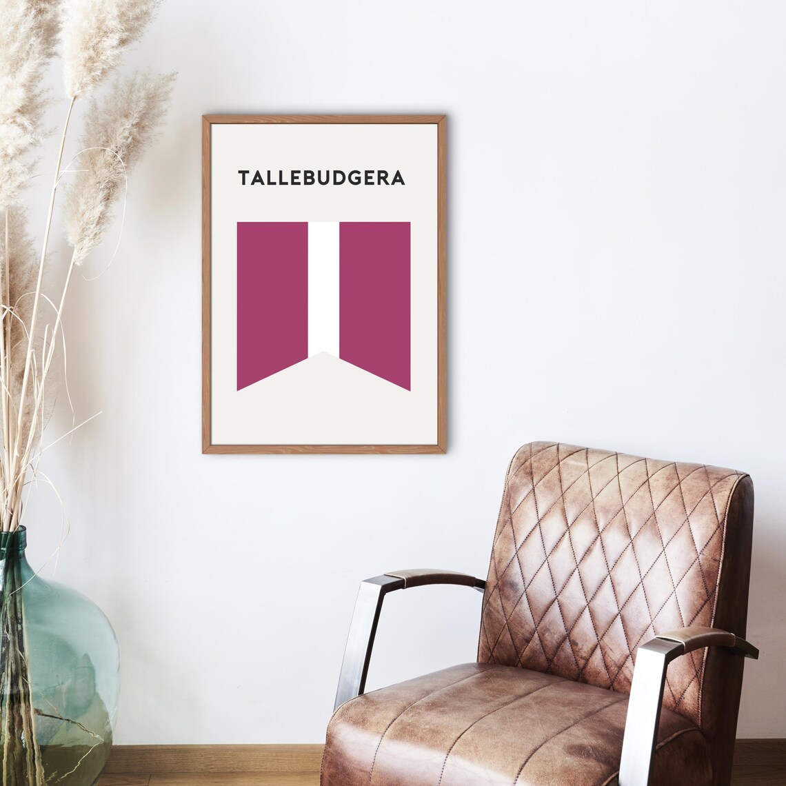Tallebudgera Surf Lifesaving Beach Flag Coastal Minimalist Art Print - Image 2
