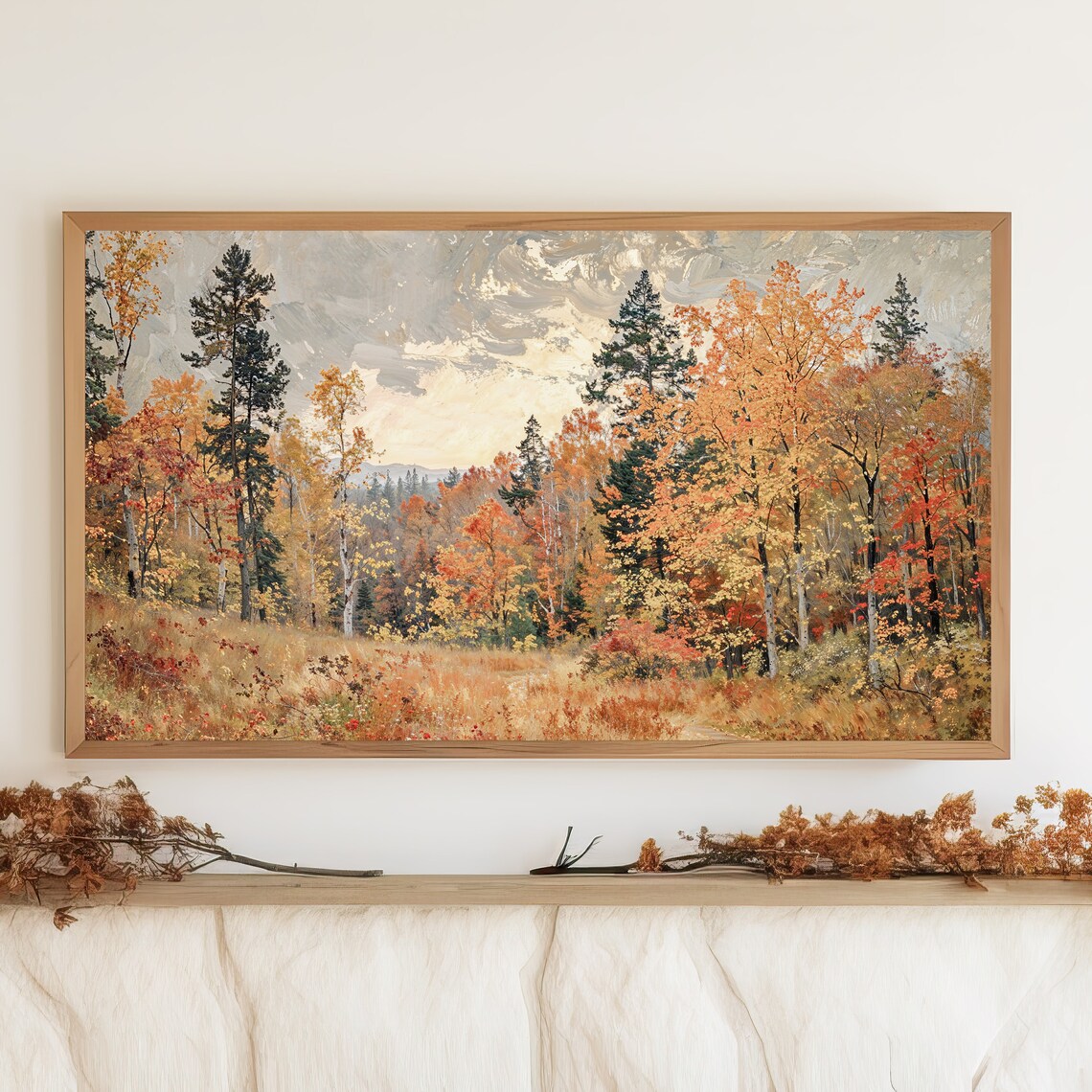 Autumn Frame TV Art, Fall Trees Landscape Poster - Image 4