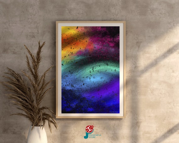 Modern Colourful Abstract Wall Art Jpg Modern Poster Instant Designed For Home Designed For Office