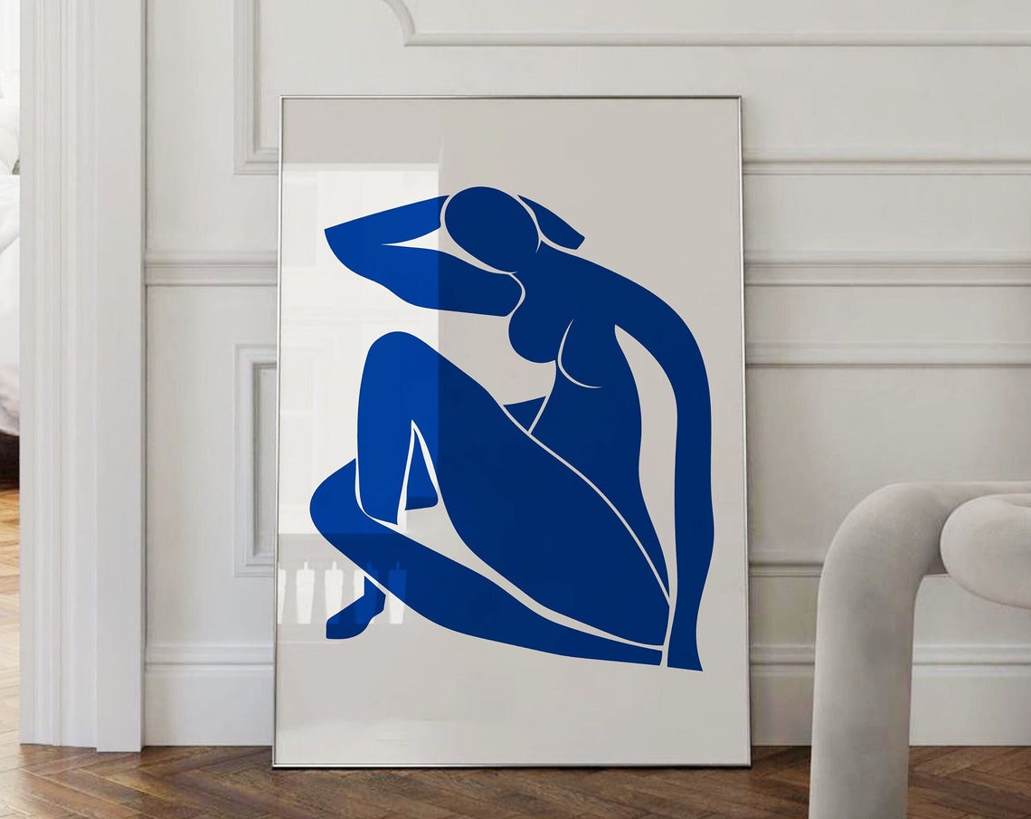Matisse Blue Nude Reclining Silhouette Modern Art Reproduction Poster