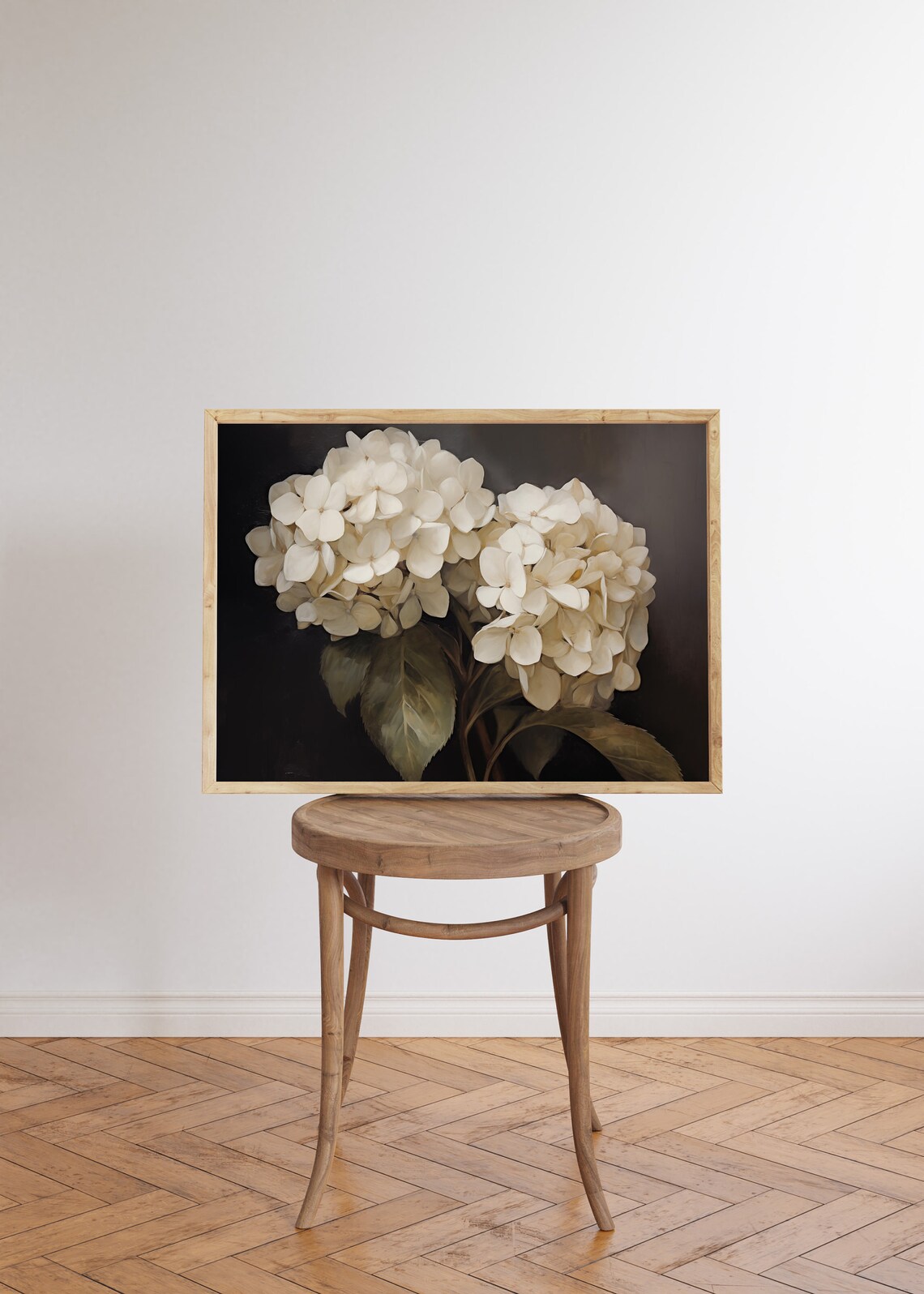 Hortensja Vintage Flower Art Print, Moody Botanical - Image 6