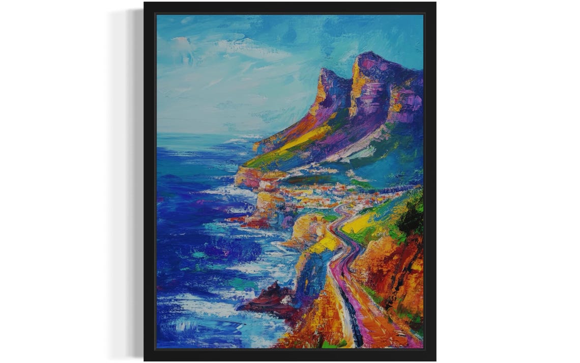 South Africa Countries Monet Art Print Wall Art Poster Original Paint Artwork Artwork Decor