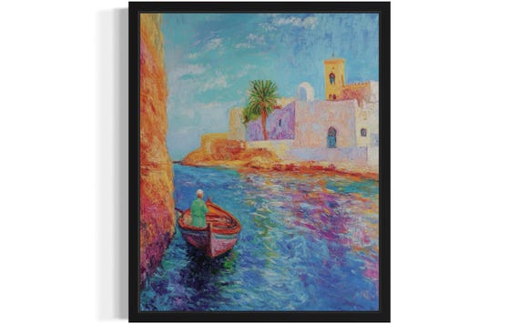 Morocco Countries, Monet Art Print
