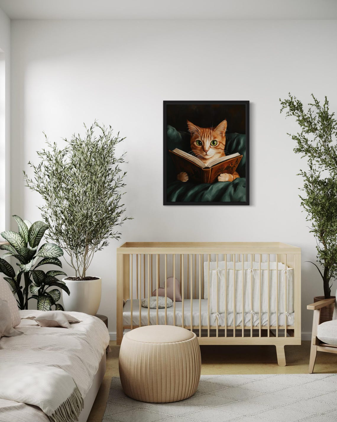 Funny Reading Cat Poster Print - Image 4
