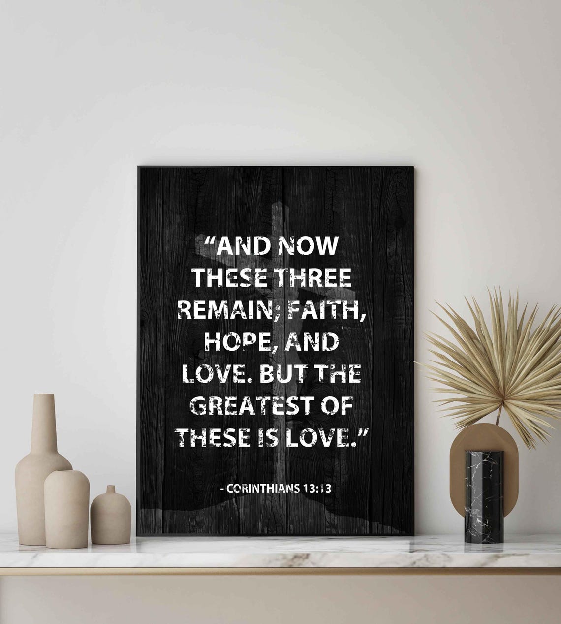Corinthians Bible Quotes Art Print Wall Art Poster Original Paint Artwork Artwork Decor - Image 2