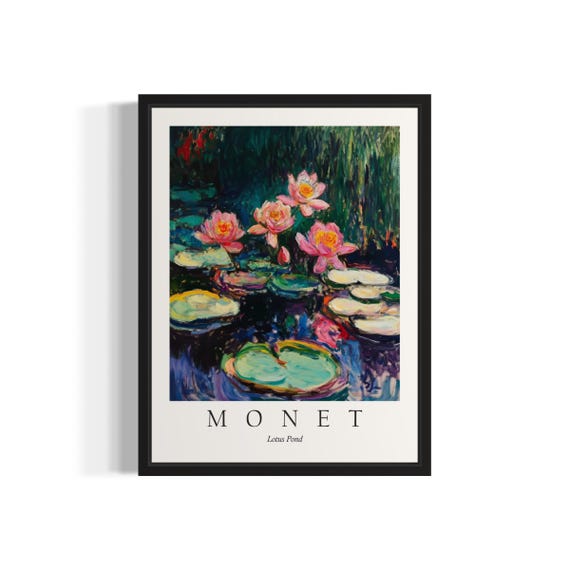Pond Monet Still Life Art Print Wall Poster Original Paint Artwork Decor