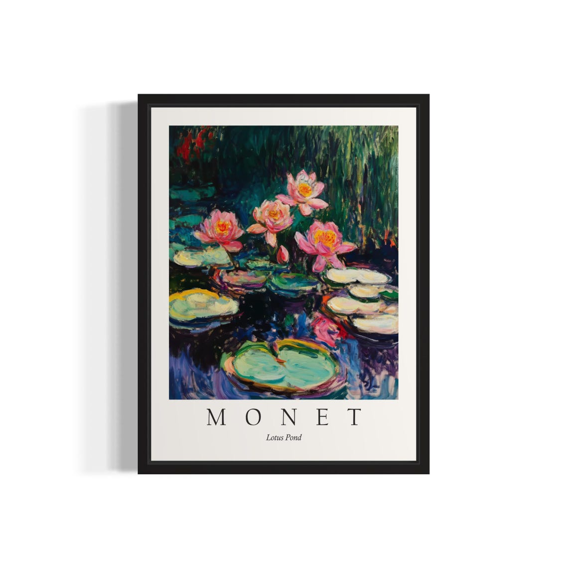 Claude Monet Lotus Pond Water Lilies Impressionist Art Poster