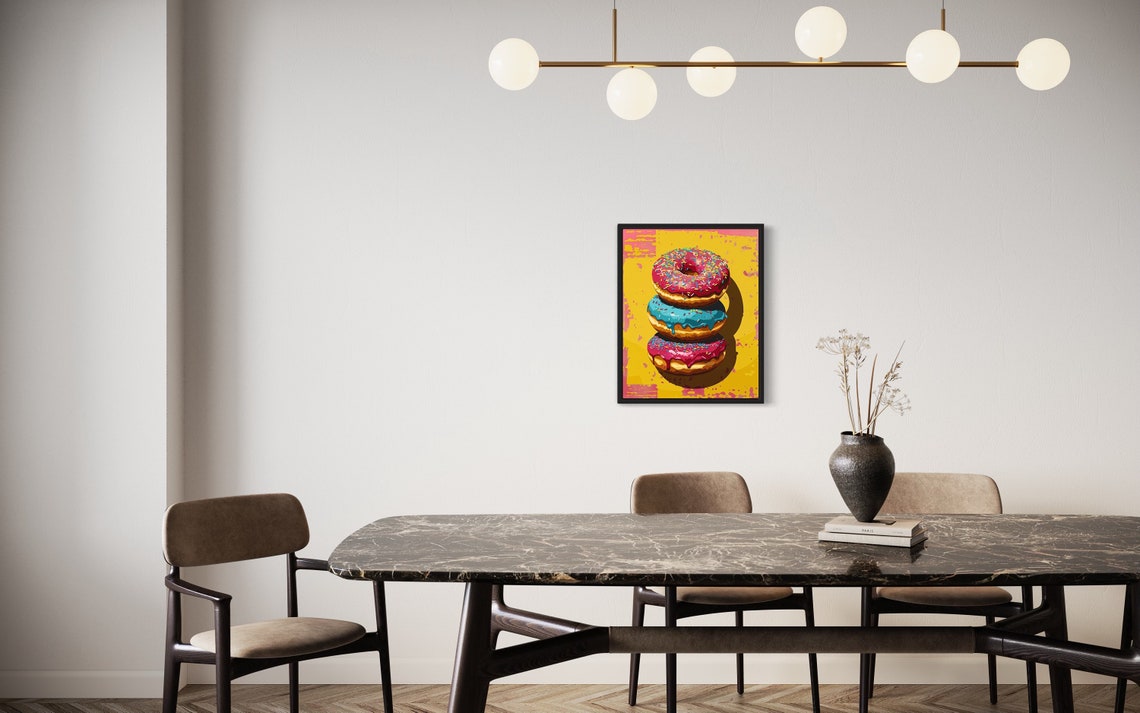 Donut Pop Art, Retro Vintage Collection - Image 2