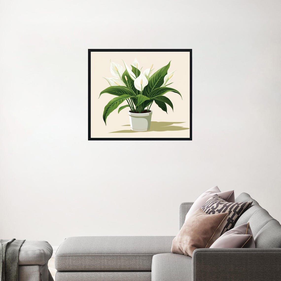 Peace Lily Plants, Botanical Artwork - Image 3