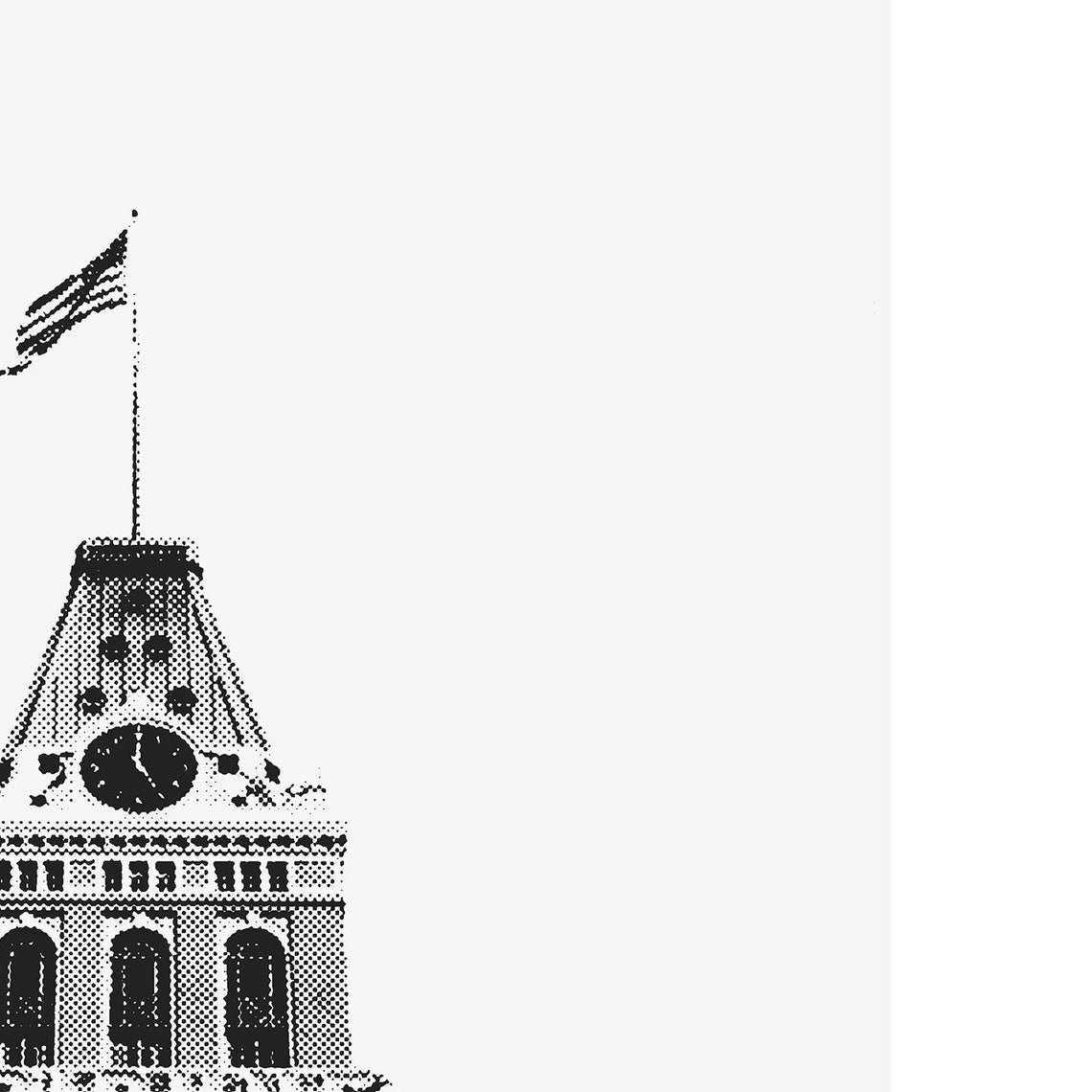Oakland CA Poster, Tribune Tower Minimalist Art Print - Image 3