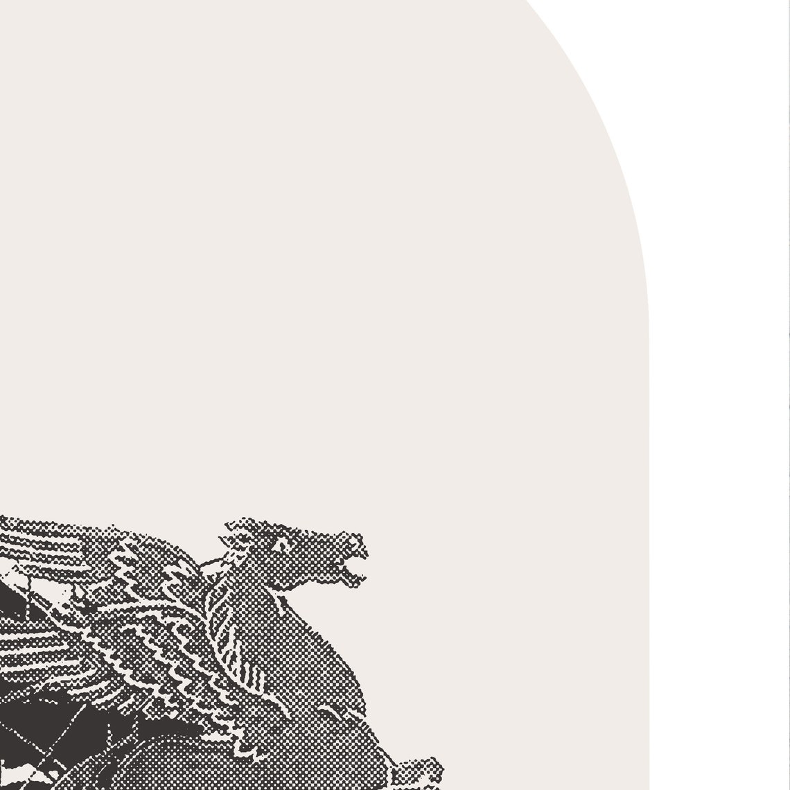 Dallas Pegasus, Dallas TX Minimalist Art Print - Image 3