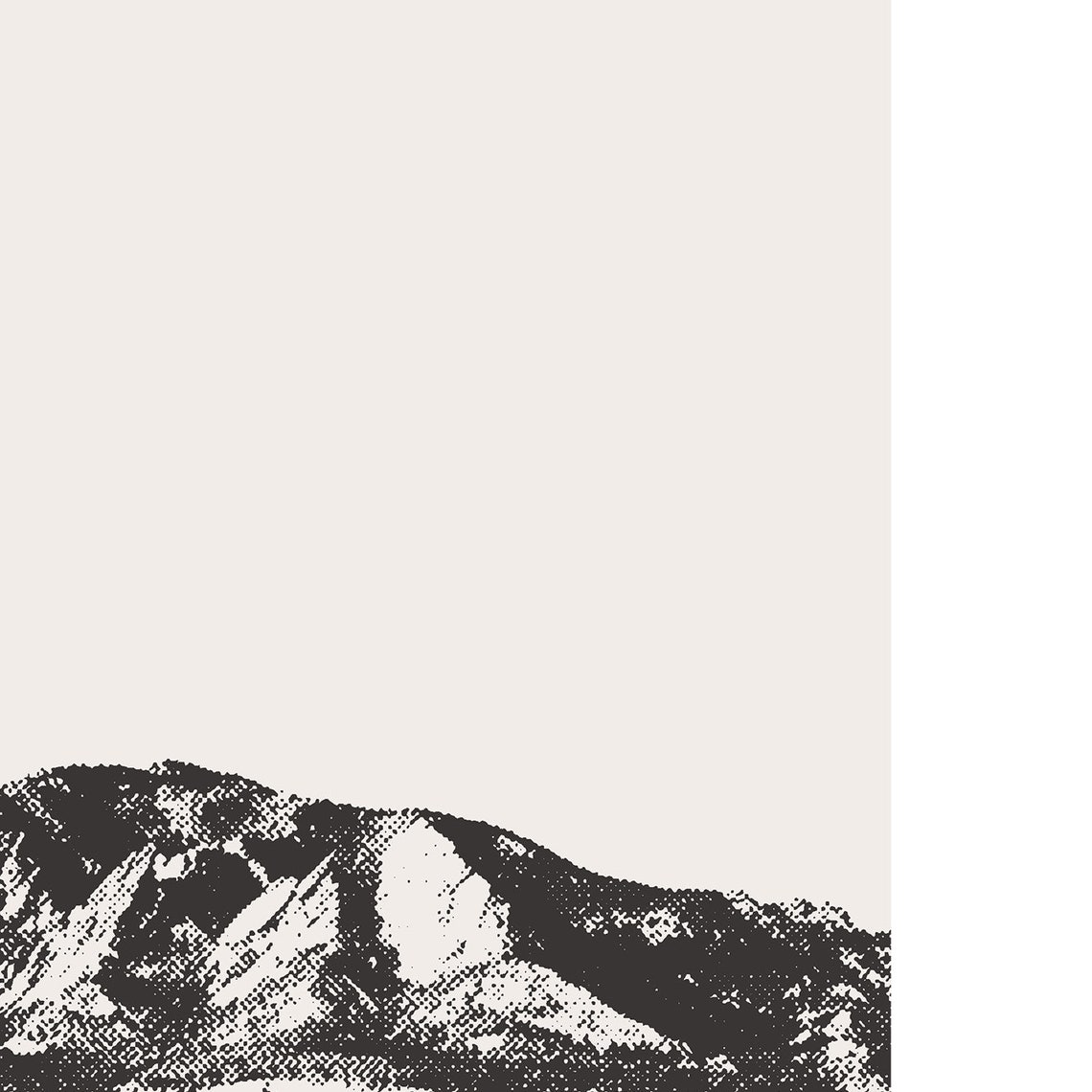 Boulder Colorado Minimalist Travel Poster, Flatirons - Image 2