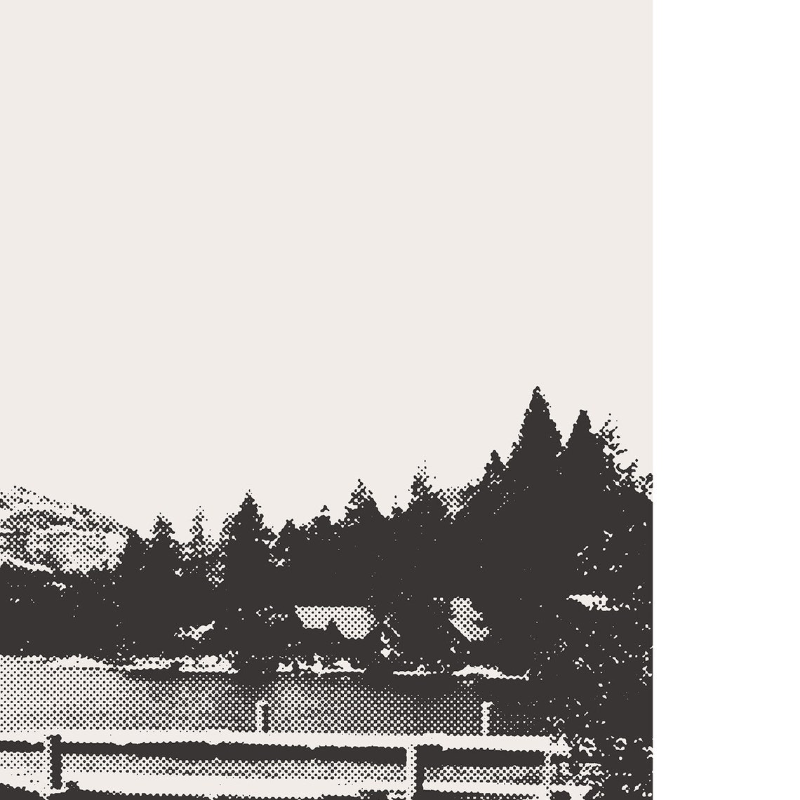 Truckee California Minimalist Custom City Art Print - Image 2