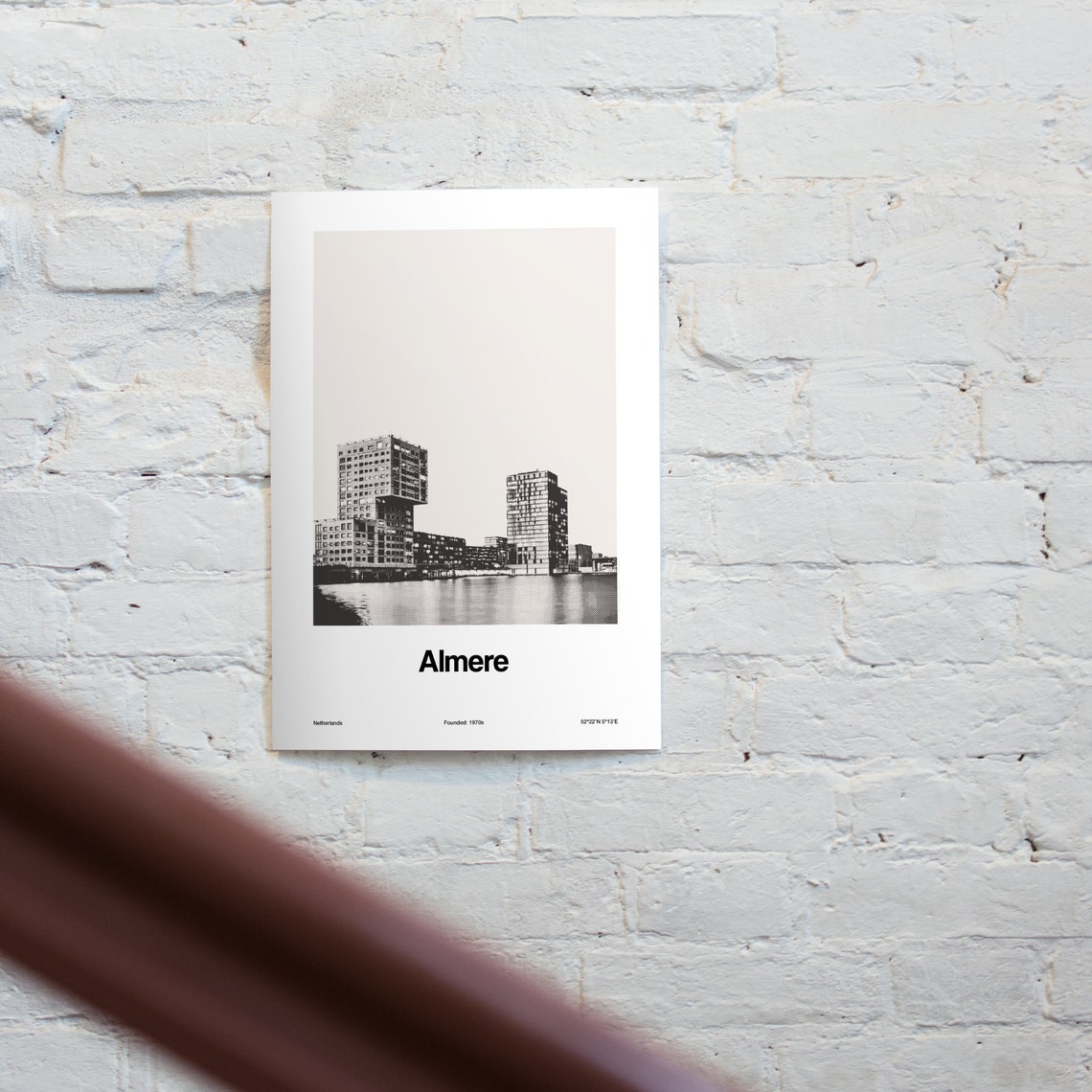 Almere, Netherlands Minimalist Poster Print - Image 2
