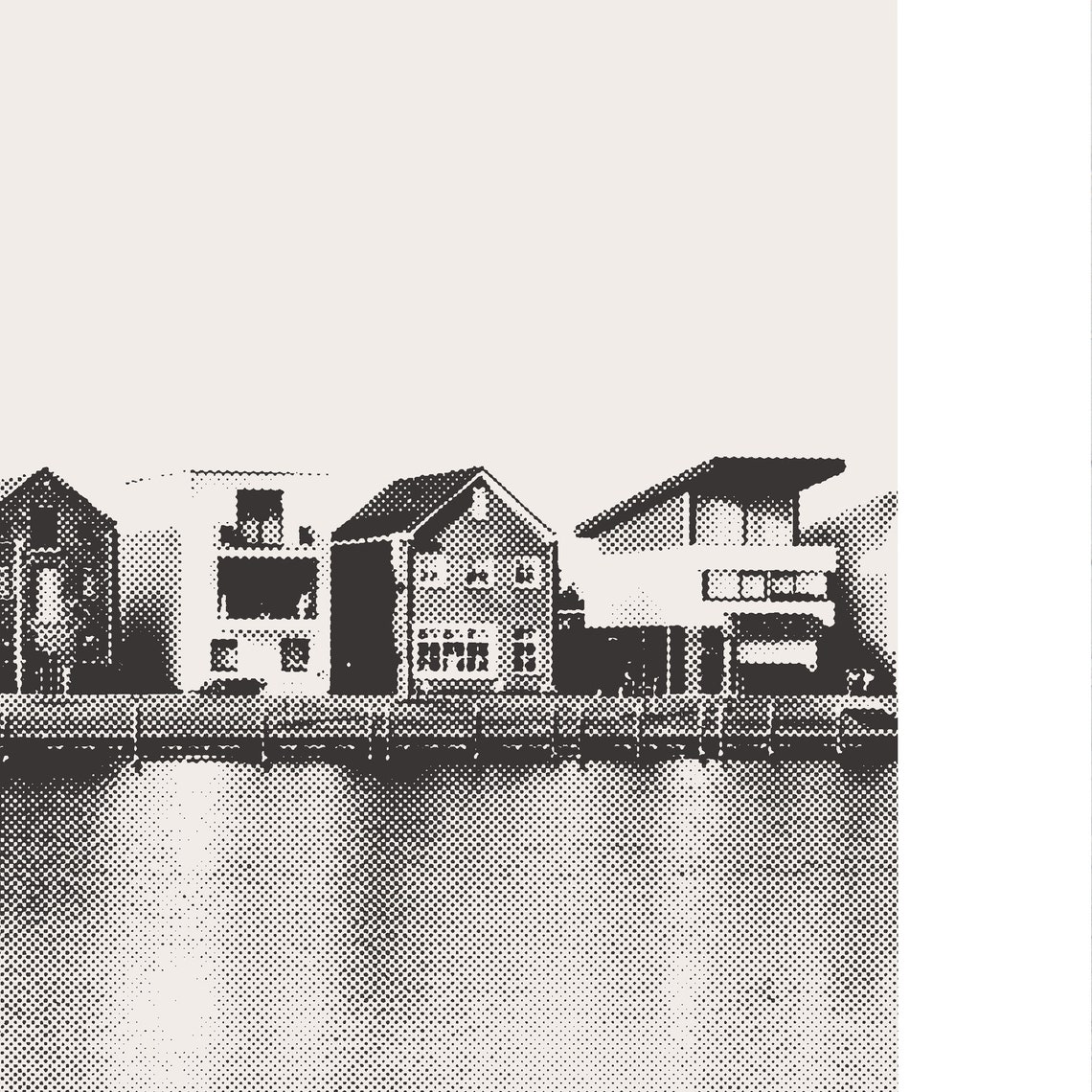 Custom Almere, Netherlands Black White Minimalist Art Print - Image 2