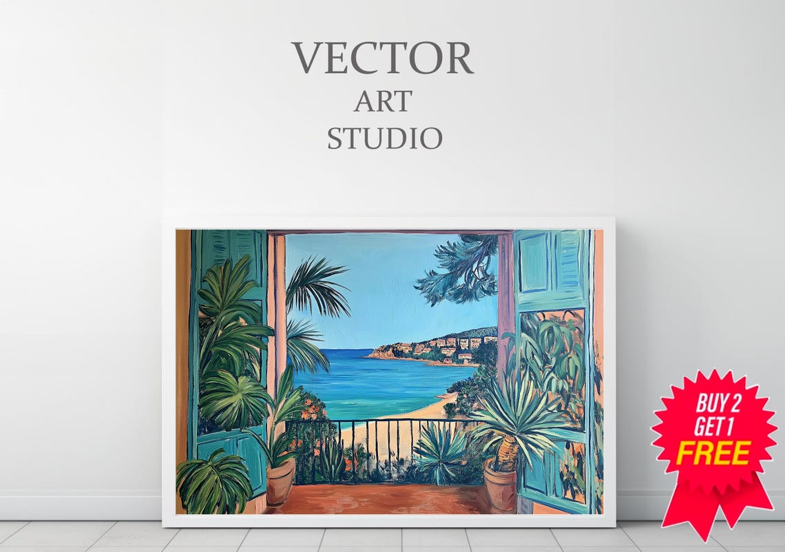 Henri Matisse Poster Farbfrohe Wandkunst Als Matisse Print Matisse Kunstdruck Moderner Horizontaler Kunstdruck Matisse Museum Print - Image 3