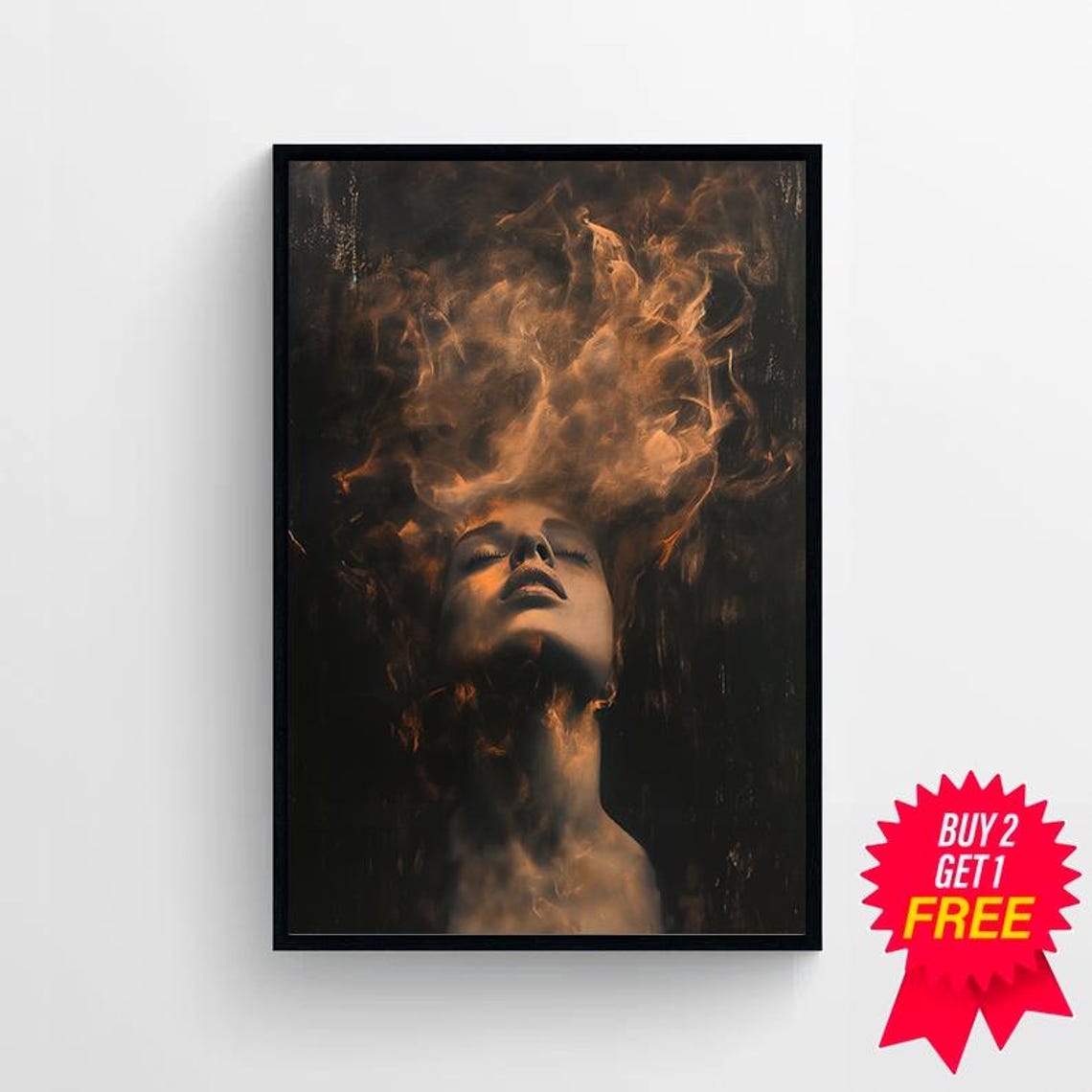 Moody Gothic Wall Art Perfect Dark Academia Gift Framed Surreal Dark Academia Decor Edgy Art Print - Image 4