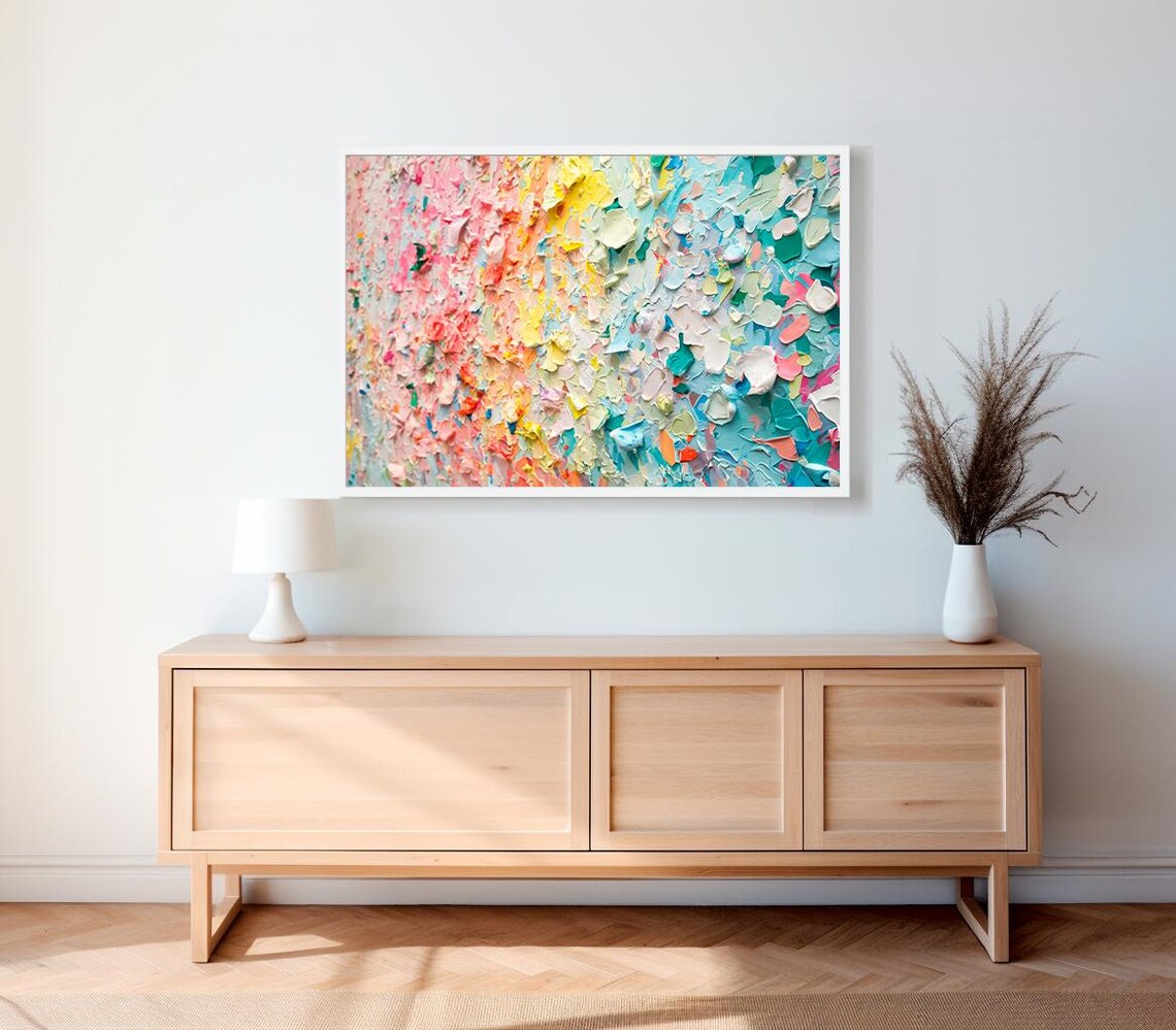 Colorful Abstract Contemporary Wall Art Print - Image 2