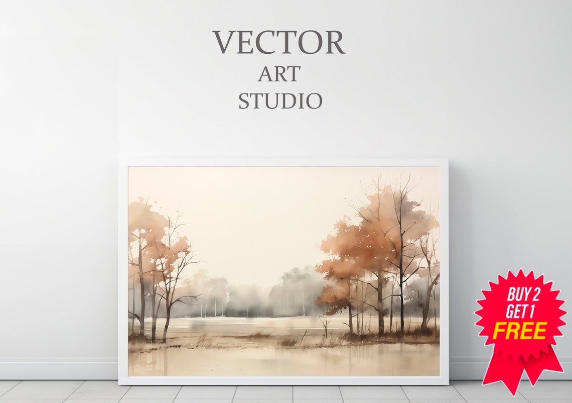 Summer Sunset Landscape Painting Frame Tv Art Easter Watercolour Tv Decor Vintage Style Spring Country Muted Scenery Screensaver - Image 3