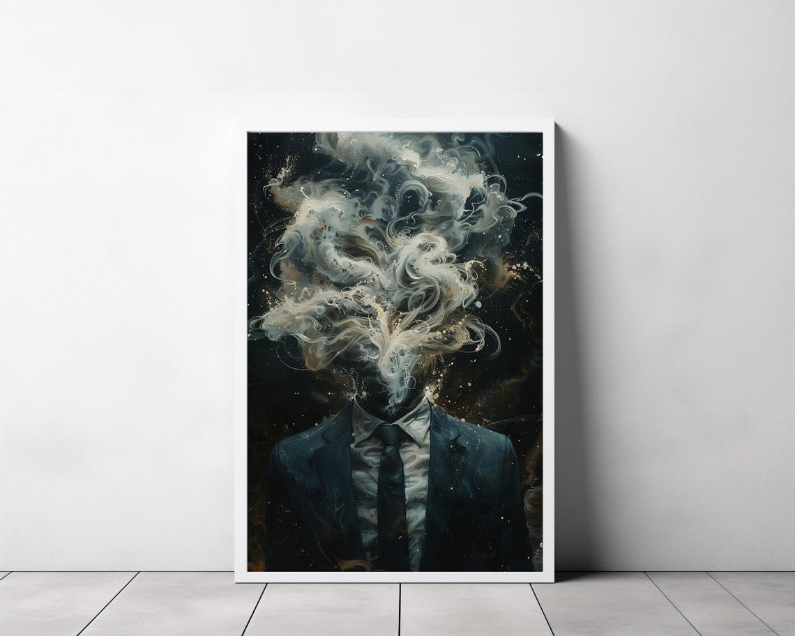 Moody Wall Art Moody Print Moodie Art Prints Moody Decor Moody Vintage Wall Art Darkness Moody Wall Art Moody Modernism Moody Dark Wall Art - Image 3