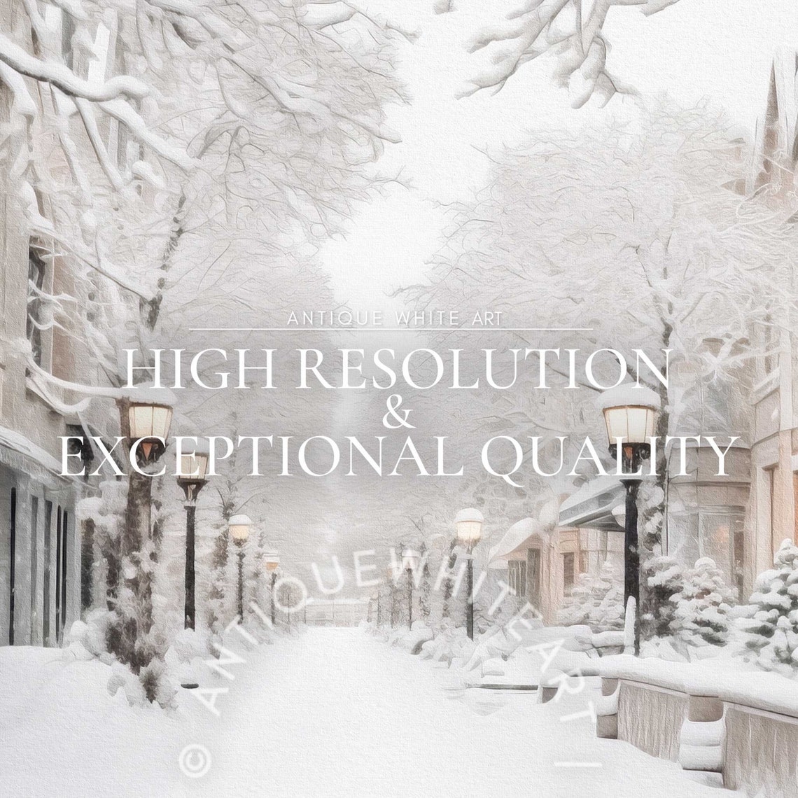 Frame Tv Art Winter Village Farmhouse Christmas Art For Tv Snowy Winter Painting Holiday Decor Tv123 - Image 5