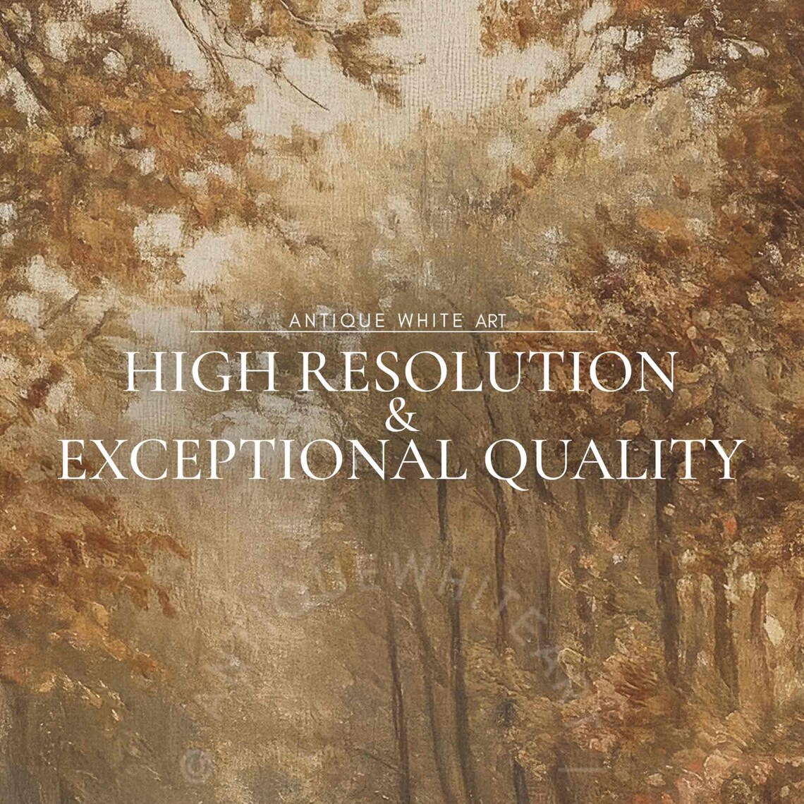 Moody Fall Forest Landscape, Rustic Art Print - Image 3