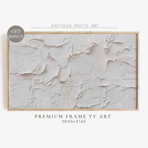 Abstract Frame Tv Art Minimalist Oil Painting Modern Art For Frame Tv Neutral Tones Textured Painting Tv367