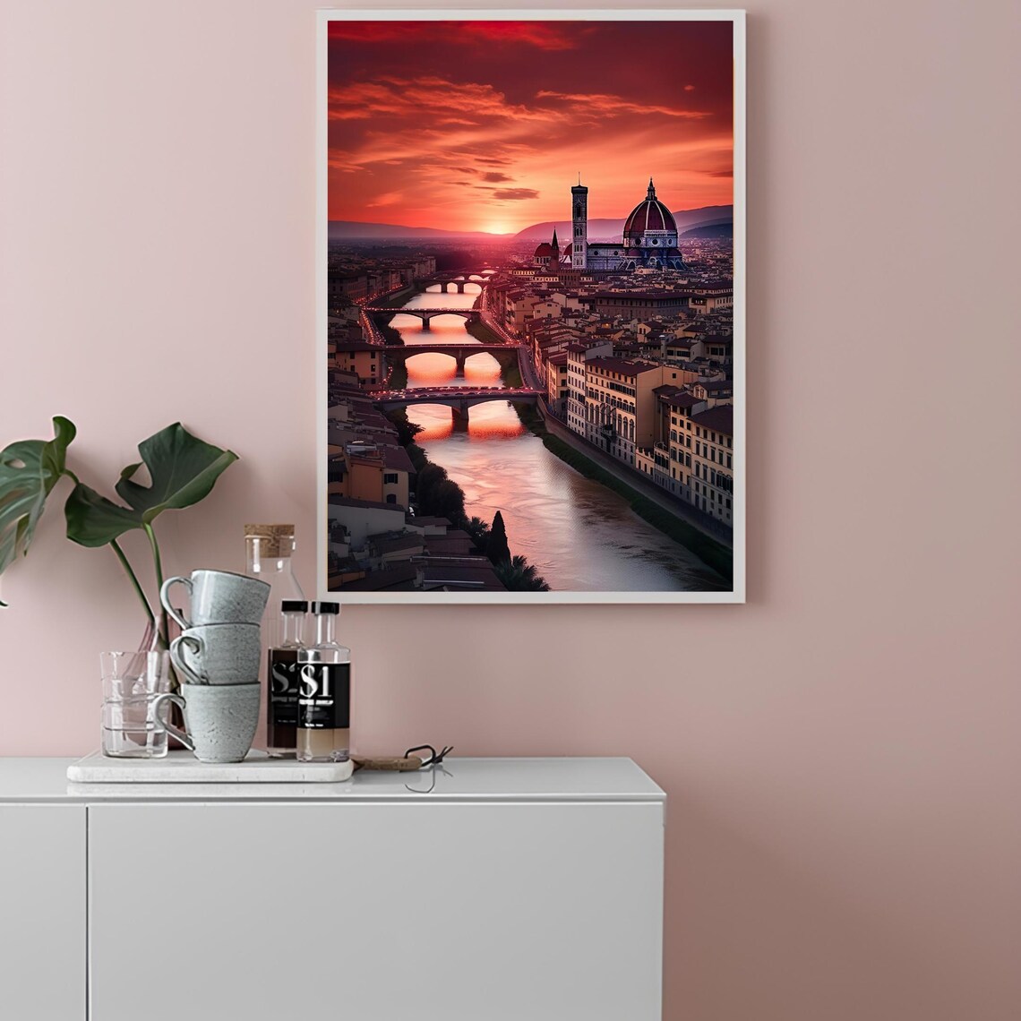 Florence Travel Poster, Tuscany Italy Print - Image 2