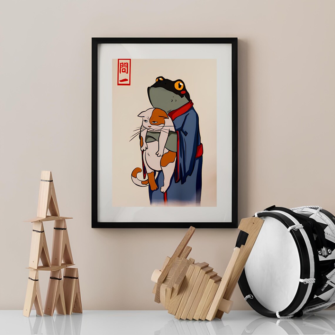 Matsumoto Hoji Frog, Vintage Japanese Art Print - Image 2