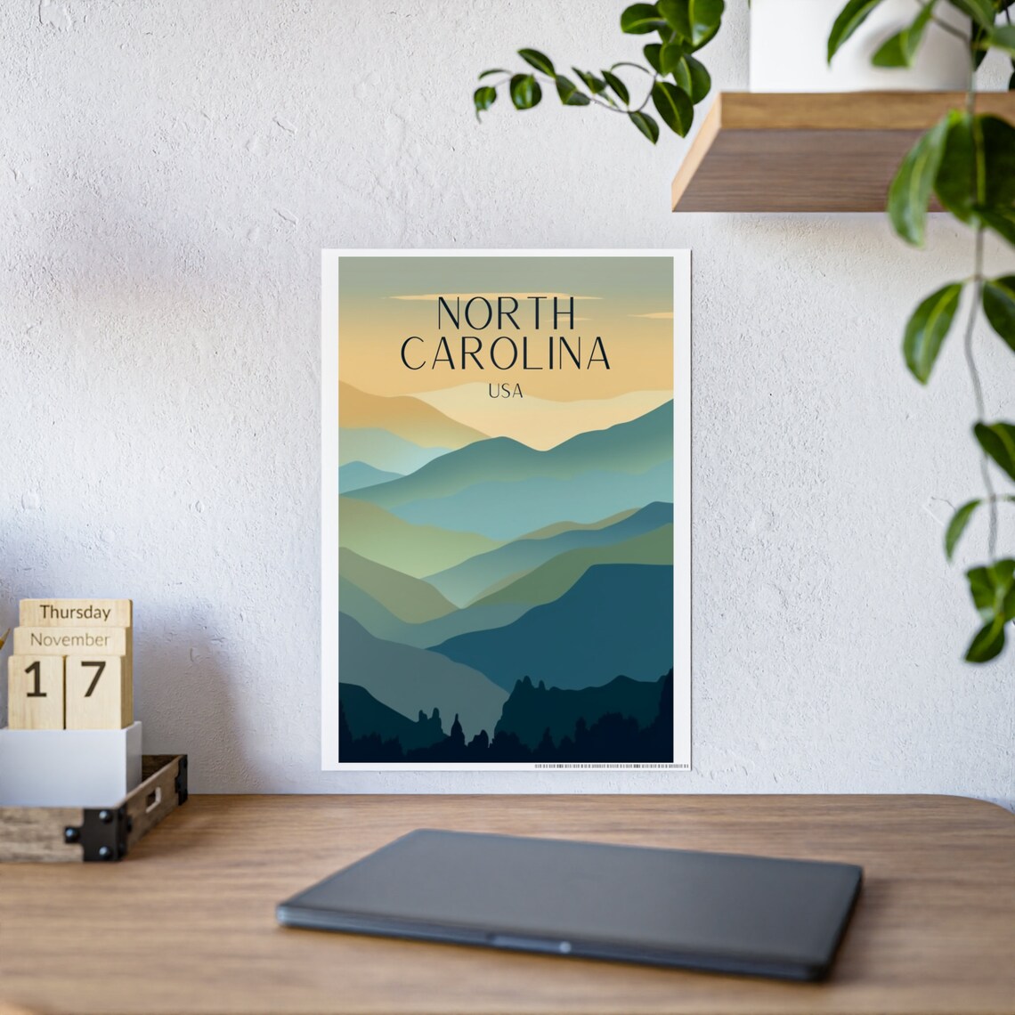 North Carolina Travel Poster, Mountains Nature Gift - Image 6