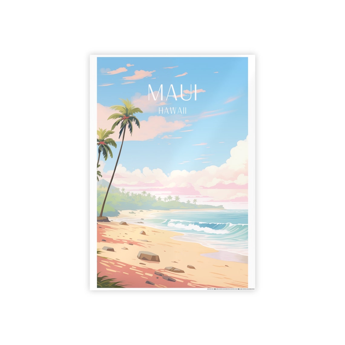 Maui Beach Poster, Hawaii Wedding Gift - Image 6