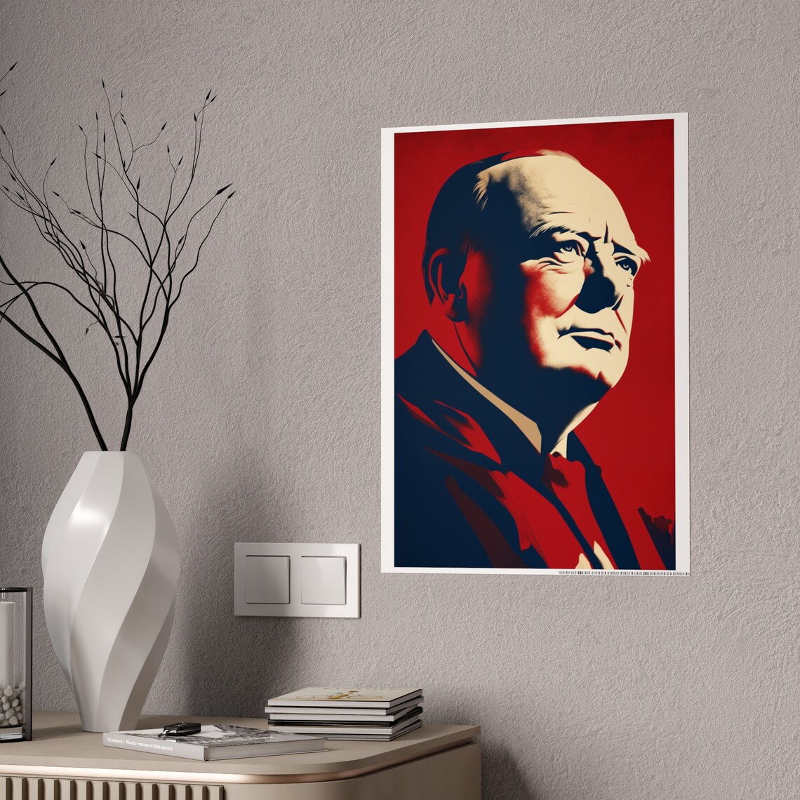 Winston Churchill - Traditional Travel Poster - Image 5