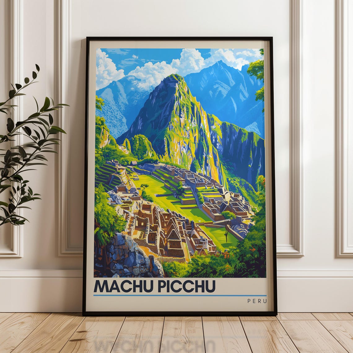 Machu Picchu Peru Ancient Inca Ruins Andes Mountain Citadel Poster